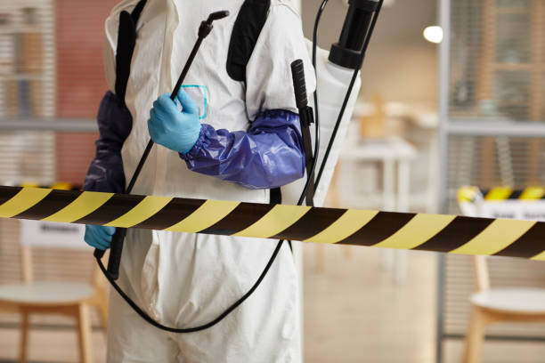 Professional Biohazard Cleanup technician working in Hastings, MI